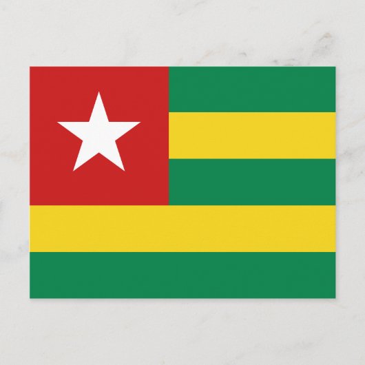 Togo Flag Briefkaart (Voorkant)