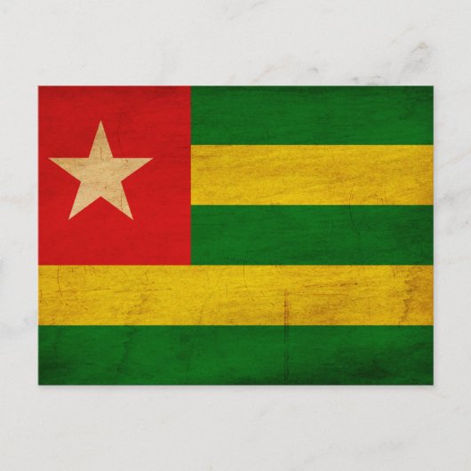 Togo Flag Briefkaart (Voorkant)