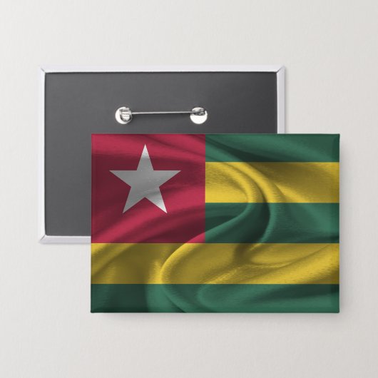 Togo Flag Button (Voorkant / Achterkant)