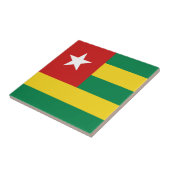 Togo Flag Ceramic Tegel Tegeltje (Zijkant)