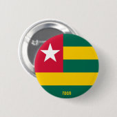 Togo Flag Cute Patriotic Ronde Button 5,7 Cm (Voorkant /achterkant)