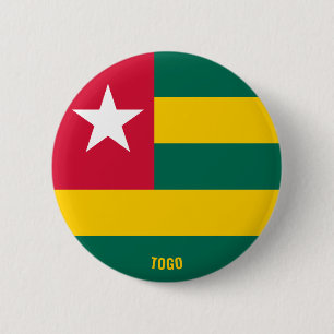 Togo Flag Cute Patriotic Ronde Button 5,7 Cm