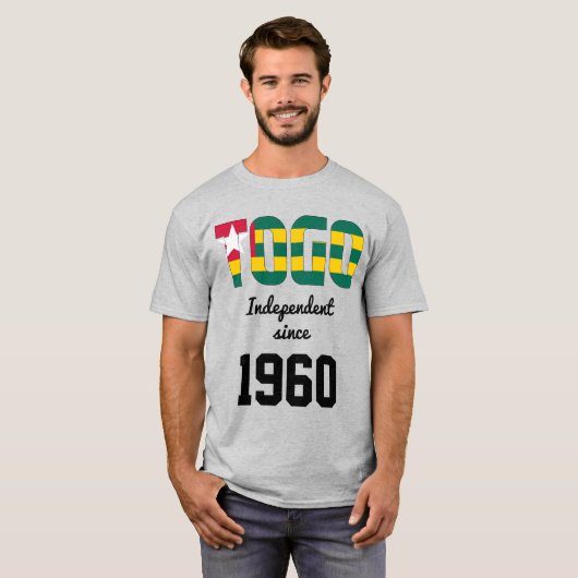 Togo Flag Independence Celebration T-shirt (Voorkant volledig)
