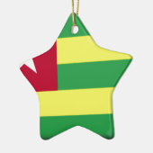 Togo Flag Keramisch Ornament (Links)