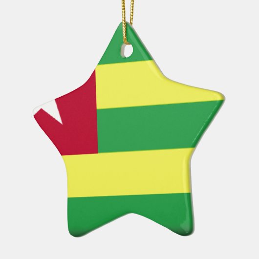 Togo Flag Keramisch Ornament (Links)