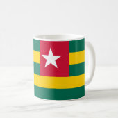 Togo Flag Keramische Koffie Mok (Voorkant rechts)