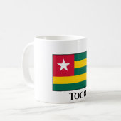 Togo Flag Koffiemok (Voorkant links)