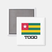 Togo Flag Magneet (Voorkant / Achterkant)