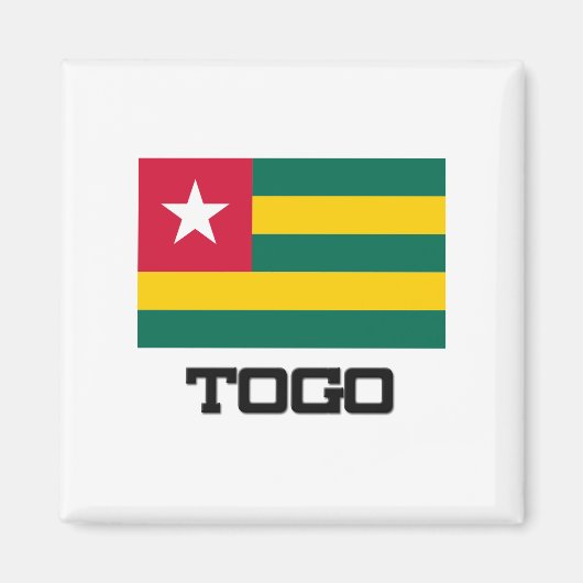 Togo Flag Magneet (Voorkant)