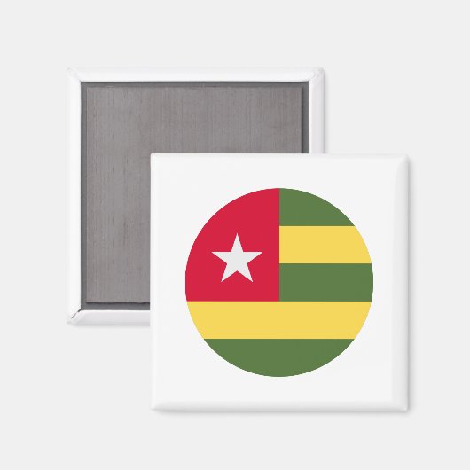 Togo Flag Magneet (Voorkant / Achterkant)