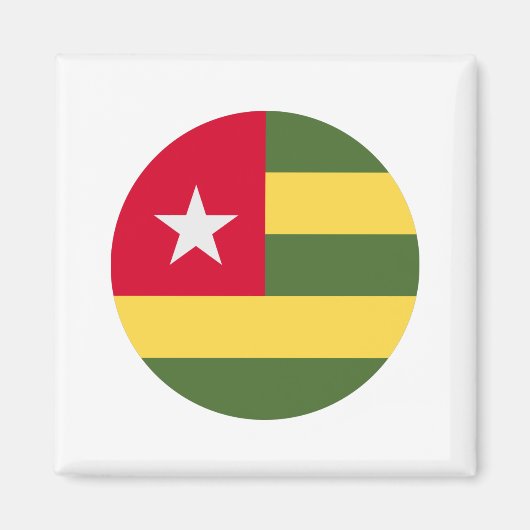 Togo Flag Magneet (Voorkant)