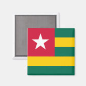 Togo Flag Magneet (Voorkant / Achterkant)