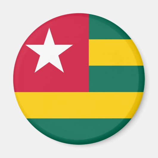 Togo Flag Magneet (Voorkant)