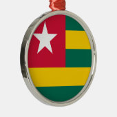 Togo Flag Metalen Ornament (Rechts)