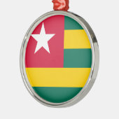 Togo Flag Metalen Ornament (Links)