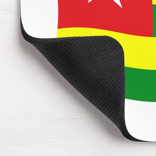 Togo Flag Mousepad Muismat (Hoek)