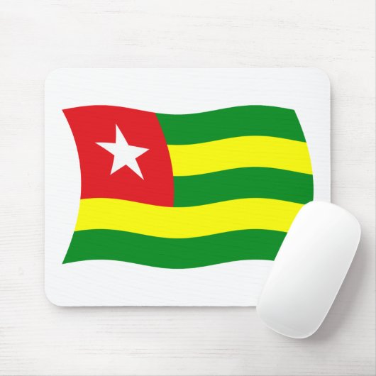 Togo Flag Mousepad Muismat (Met muis)