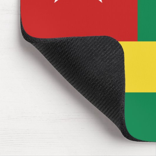 Togo Flag Mousepad Muismat (Hoek)