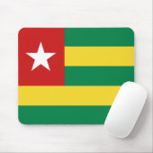 Togo Flag Mousepad Muismat (Met muis)