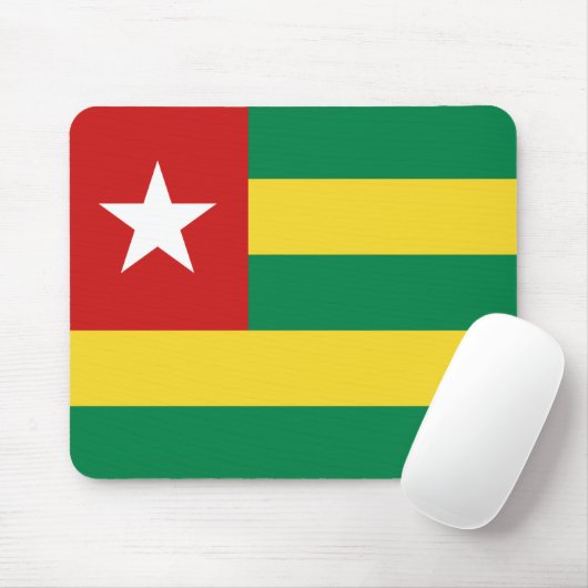 Togo Flag Mousepad Muismat (Met muis)