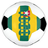 Togo Flag Patriotic Voetbal (Gedraaid)