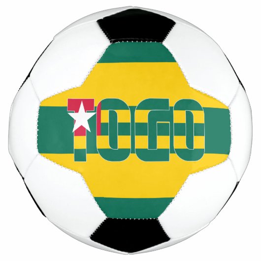 Togo Flag Patriotic Voetbal (Voorkant)
