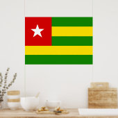 Togo Flag Poster (Keuken)
