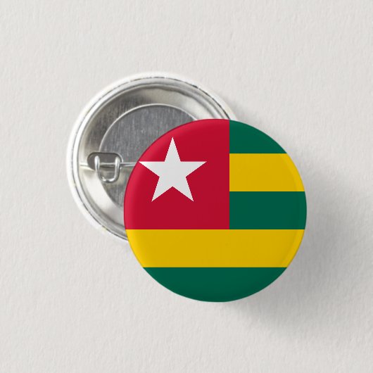 Togo Flag Ronde Button 3,2 Cm (Voorkant /achterkant)