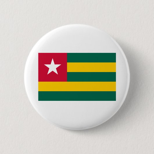 Togo Flag Ronde Button 5,7 Cm (Voorkant)