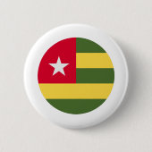 Togo Flag Ronde Button 5,7 Cm (Voorkant)