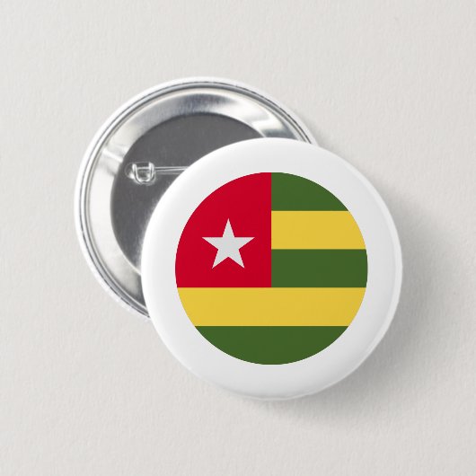 Togo Flag Ronde Button 5,7 Cm (Voorkant /achterkant)