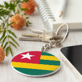 Togo Flag Sleutelhanger (Zijkant)