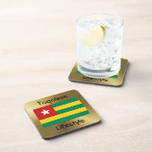 Togo Flag+Text Onderzetter (Rechterzijde)