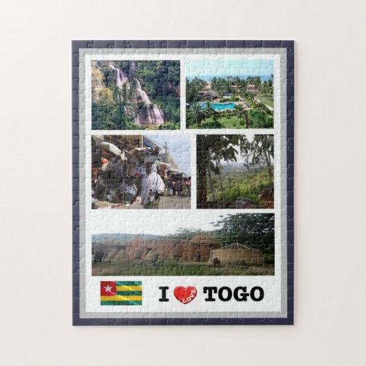 Togo - I Love - Legpuzzel (Verticaal)