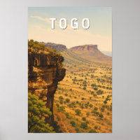 Togo Illustratie Reis Kunst Vintage