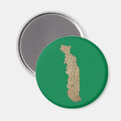 Togo Kaart Magnet (Voorkant / Achterkant)