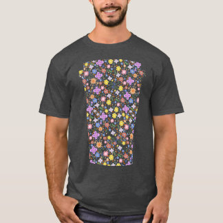 ToGo kopje koffie bloemen silhouet T-shirt