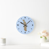 Togo Map Clock Ronde Klok (Huis)