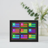 Togo Multihue Flags Briefkaart (Staand voorkant)