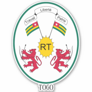 Togo National Emblem Patriotic Sticker