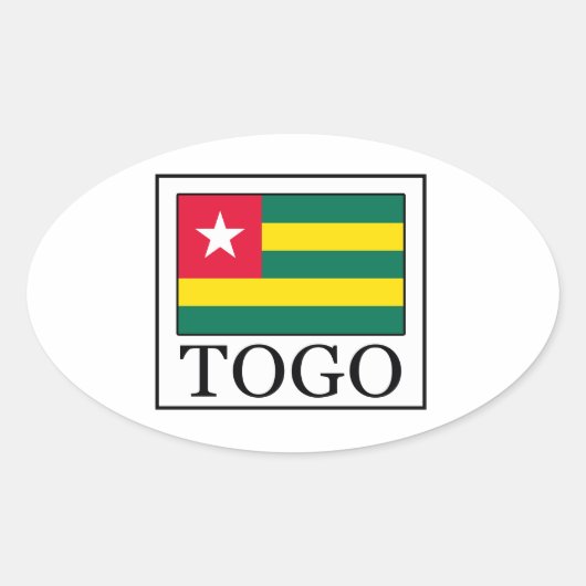 Togo Ovale Sticker (Voorkant)