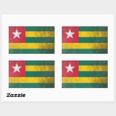Togo Rechthoekige Sticker (Vel)