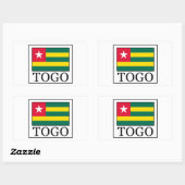 Togo Rechthoekige Sticker (Vel)