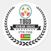 Togo Ronde Sticker (Voorkant)