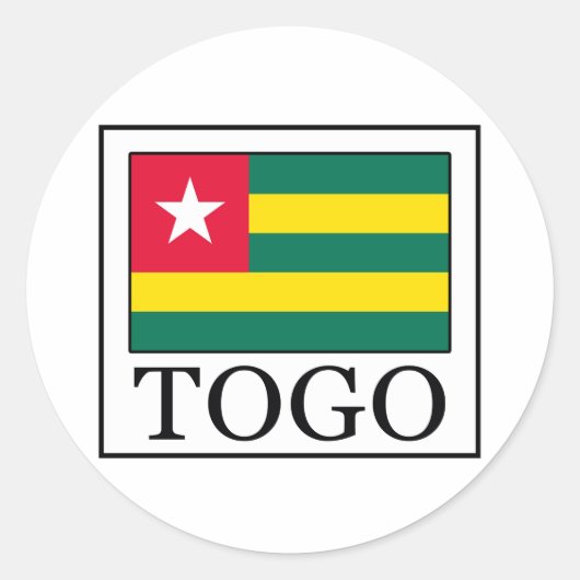 Togo Ronde Sticker (Voorkant)