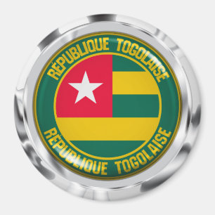 Togo Round Emblem Magneet