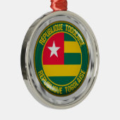 Togo Round Emblem Metalen Ornament (Rechts)
