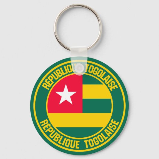Togo Round Emblem Sleutelhanger (Voorkant)