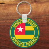 Togo Round Emblem Sleutelhanger (Voorkant)