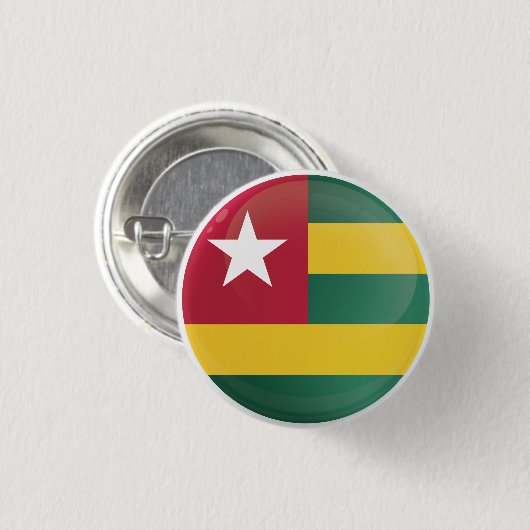 Togo Round Piccon Flag Ronde Button 3,2 Cm (Voorkant /achterkant)